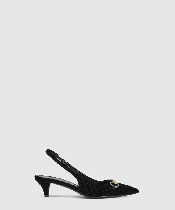 [GUCCI-구찌] 여성용 홀스빗 슬링백 펌프스 835978