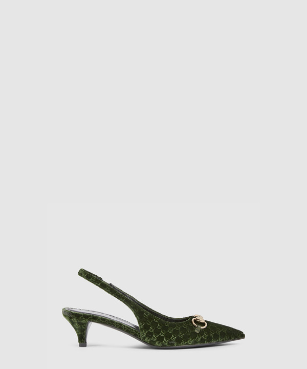 [GUCCI-구찌] 여성용 홀스빗 슬링백 펌프스 835978