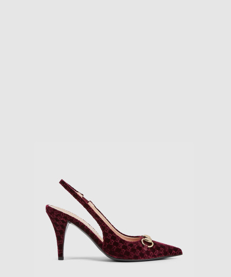 [GUCCI-구찌] 여성용 홀스빗 슬링백 펌프스 835976