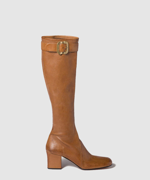 [MIU MIU-미우미우] 버클 장식 나파 가죽 부츠 5W548E