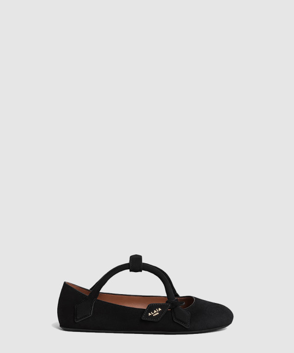 [ALAIA-알라이아] LE TECKEL 발레 플랫 슈즈 AA3A1011C0C05