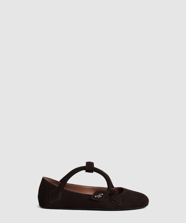 [ALAIA-알라이아] LE TECKEL 발레 플랫 슈즈 AA3A1011C0C05