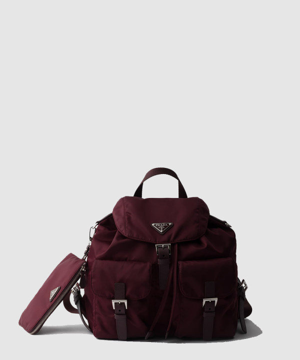 [PRADA-프라다] 파우치가 달린 미디엄 리나일론 백팩 1BZ811