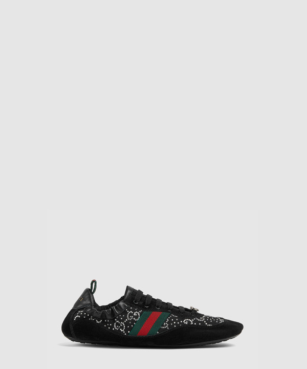 [GUCCI-구찌] 여성 시프트 GG 크리스탈 스니커즈 859221