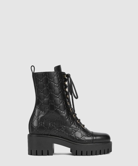 [GUCCI-구찌] GG 레이스업 앵클 부츠 840739