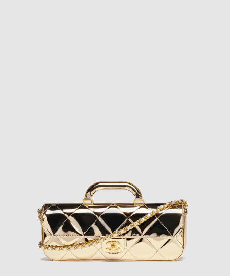 [CHANEL-샤넬] 핸들 장식의 라지 플랩 백 AS5807