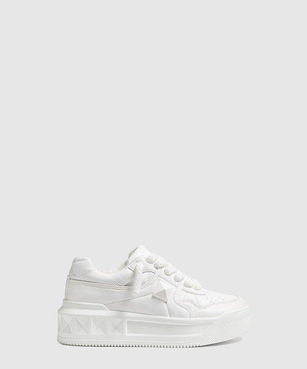 [VALENTINO-발렌티노] 가죽 원 스터드 XL 스니커즈 7W2S0FQ4XTM