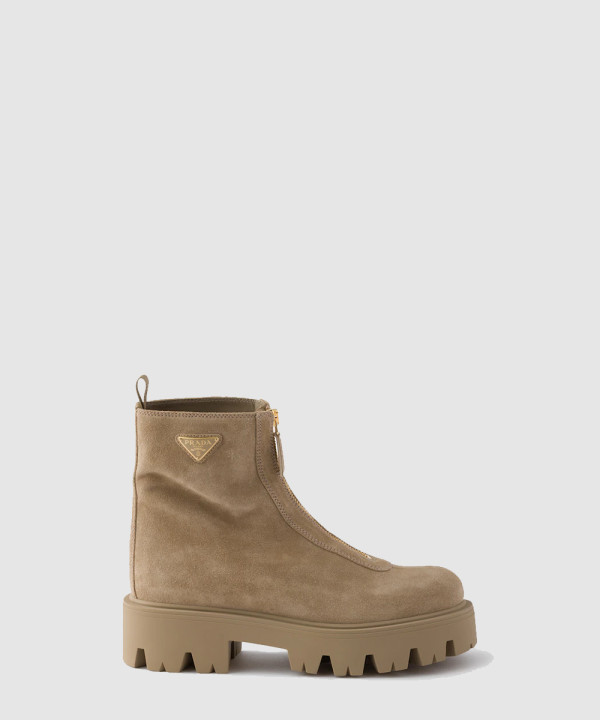 [PRADA-프라다] 스웨이드 부티 지퍼 클로저 1T328O