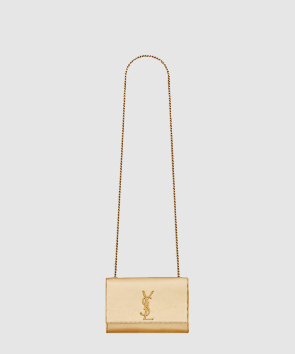 [SAINT LAURENT-생로랑] 메탈릭 가죽 소재의 KATE 스몰 469390