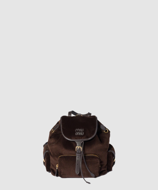 [MIU MIU-미우미우] 코듀로이 백팩 5BZ042