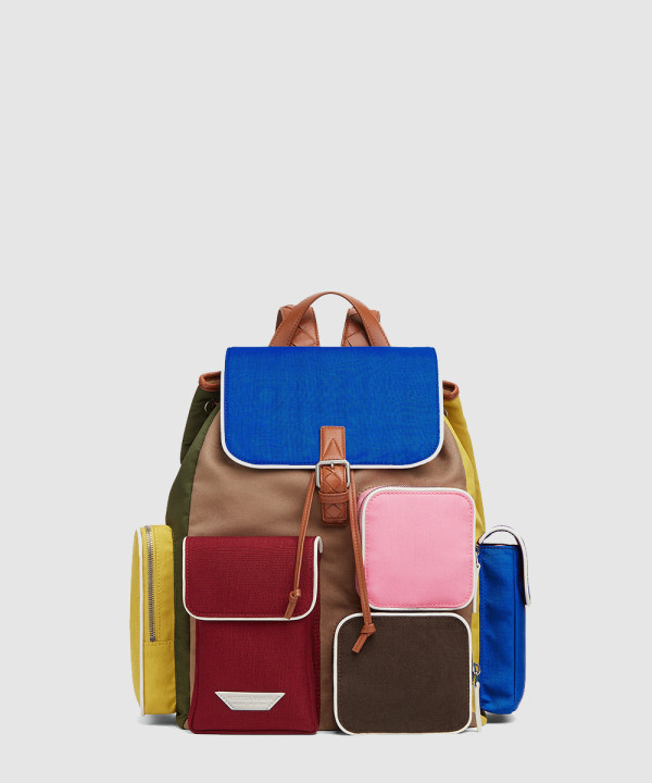 [BOTTEGA-보테가베네타] 크로스로드 멀티 포켓 백팩 837377