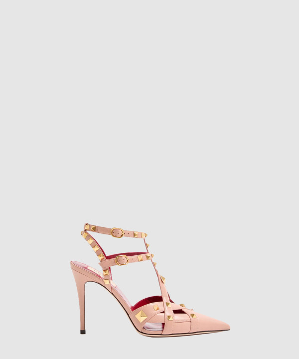 [VALENTINO-발렌티노] 스터디 키드스킨 펌프스 100mm 8W2S0NW0JYW