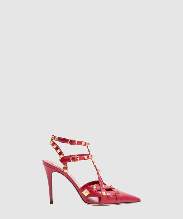 [VALENTINO-발렌티노] 스터디 키드스킨 펌프스 100mm 8W2S0NW0JYW