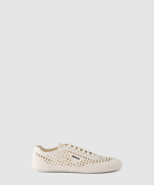 [PRADA-프라다] 크로셰 레이스업 스니커즈 1E360O